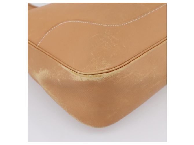 Hermès Borsa a tracolla HERMES Trim 38 in pelle Beige Gold Auth 199943A D'oro - vista 11
