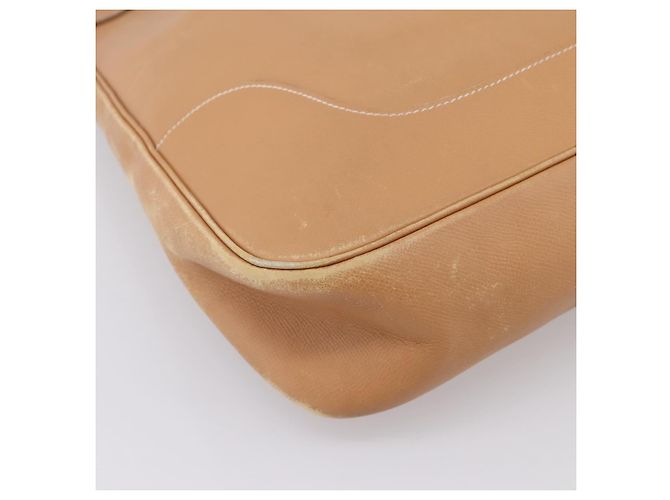 Hermès Borsa a tracolla HERMES Trim 38 in pelle Beige Gold Auth 199943A D'oro - vista 13