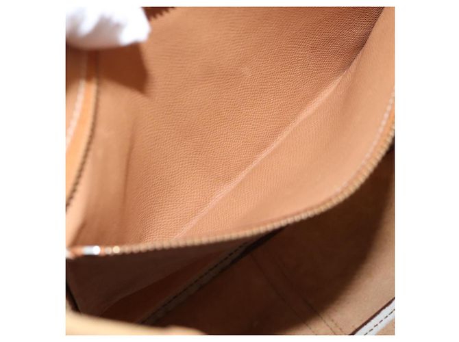 Hermès Borsa a tracolla HERMES Trim 38 in pelle Beige Gold Auth 199943A D'oro - vista 18