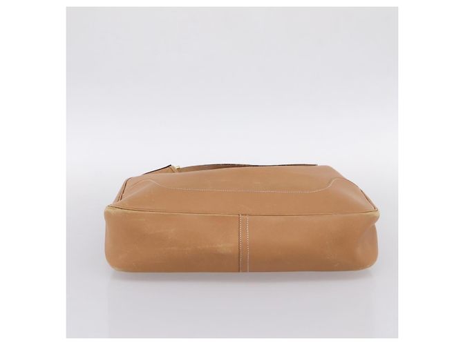 Hermès Borsa a tracolla HERMES Trim 38 in pelle Beige Gold Auth 199943A D'oro - vista 9