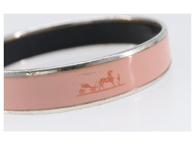 Hermès Bracciale HERMES Metal Pink Auth bs36918 Rosa - vista 10