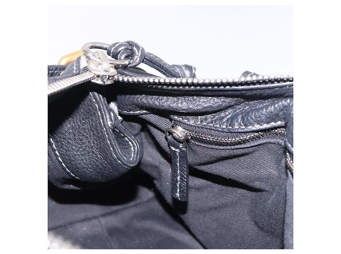 Chloé Borsa Chloe Paddington in pelle nera oro argento Auth ki6774M Nero D'oro - vista 23