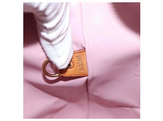 Borsa LOUIS VUITTON Monogram Vernis Houston Marshmallow Pink M91302 Auth bs37029 - vista 12