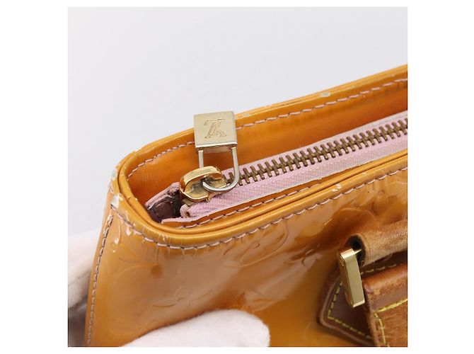 Borsa LOUIS VUITTON Monogram Vernis Houston Marshmallow Pink M91302 Auth bs37029 - vista 17