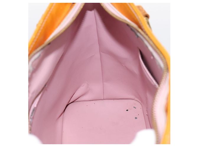 Borsa LOUIS VUITTON Monogram Vernis Houston Marshmallow Pink M91302 Auth bs37029 - vista 18