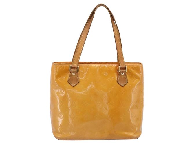 Borsa LOUIS VUITTON Monogram Vernis Houston Marshmallow Pink M91302 Auth bs37029 - vista 2