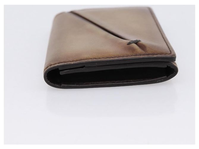 Tarjetero Berluti Gas Pearl de cuero marrón Auth 201010V Castaño - vista 3