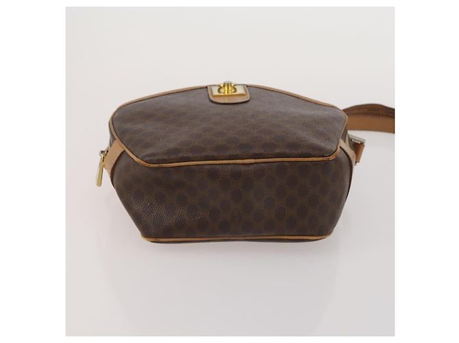 Céline Borsa a tracolla CELINE Macadam Canvas PVC Leather 5 Set Brown Auth BA13881 Marrone - vista 10