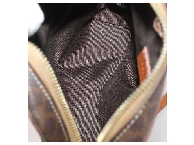 Céline Borsa a tracolla CELINE Macadam Canvas PVC Leather 5 Set Brown Auth BA13881 Marrone - vista 16