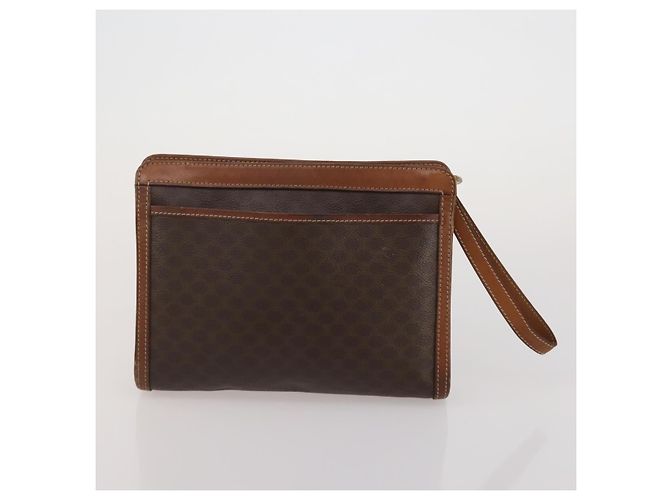 Céline Borsa a tracolla CELINE Macadam Canvas PVC Leather 5 Set Brown Auth BA13881 Marrone - vista 18