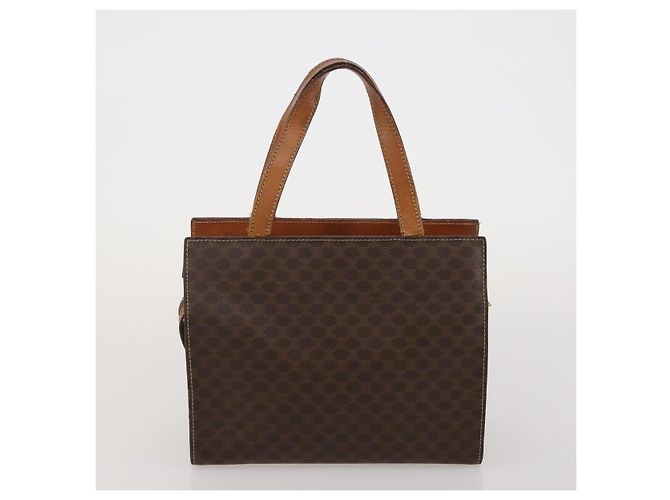 Céline Borsa a tracolla CELINE Macadam Canvas PVC Leather 5 Set Brown Auth BA13881 Marrone - vista 23