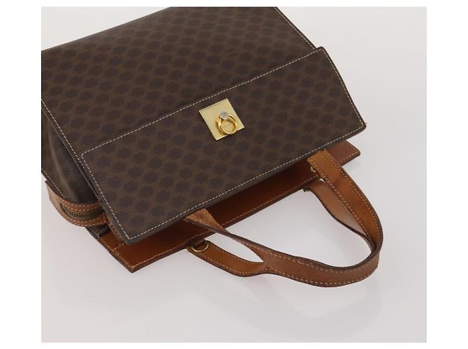 Céline Borsa a tracolla CELINE Macadam Canvas PVC Leather 5 Set Brown Auth BA13881 Marrone - vista 24