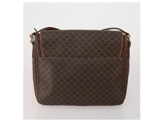 Céline Borsa a tracolla CELINE Macadam Canvas PVC Leather 5 Set Brown Auth BA13881 Marrone - vista 3