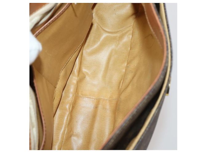 Céline Borsa a tracolla CELINE Macadam Canvas PVC Leather 5 Set Brown Auth BA13881 Marrone - vista 6