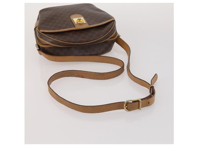 Céline Borsa a tracolla CELINE Macadam Canvas PVC Leather 5 Set Brown Auth BA13881 Marrone - vista 9