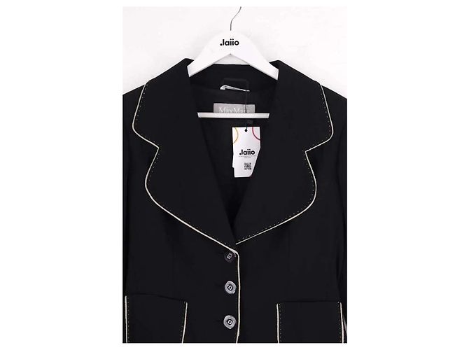 Giacca Max Mara in lana blu navy - vista 2