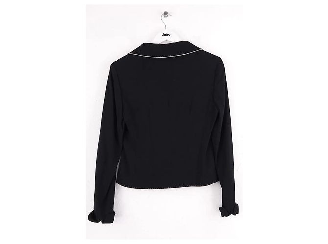 Giacca Max Mara in lana blu navy - vista 3