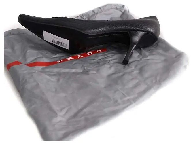 Tacchi Prada in pelle nera Nero - vista 6