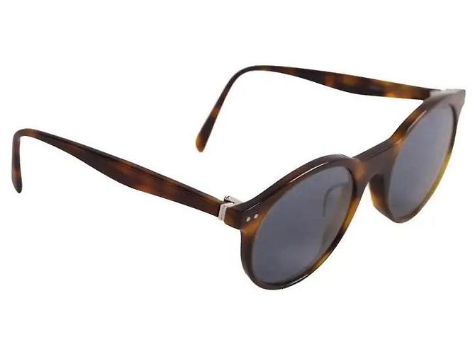 Occhiali da sole Céline marroni in plastica Marrone - vista 2