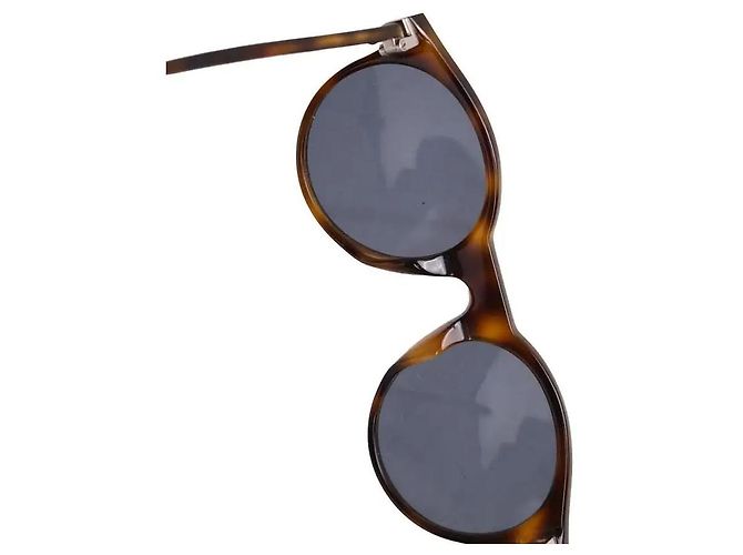 Occhiali da sole Céline marroni in plastica Marrone - vista 4