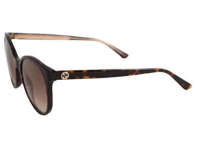 Gafas de sol Gucci marrones de plástico Castaño - vista 2