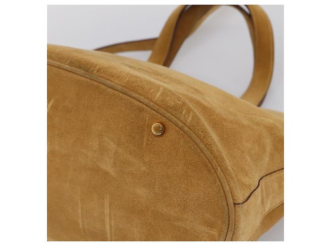 Bulgari Borsa a mano BVLGARI Decollete in camoscio 2way marrone oro autentica hk4023 - vista 17