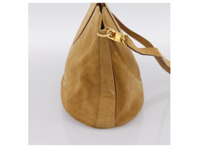 Bulgari Borsa a mano BVLGARI Decollete in camoscio 2way marrone oro autentica hk4023 - vista 3