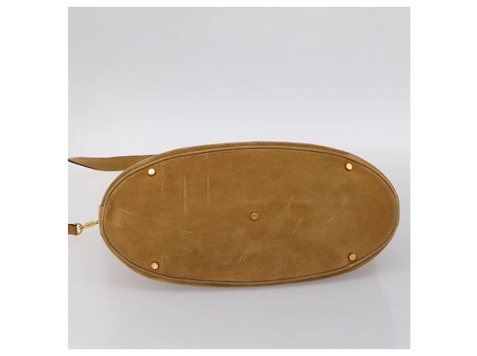 Bulgari Borsa a mano BVLGARI Decollete in camoscio 2way marrone oro autentica hk4023 - vista 5