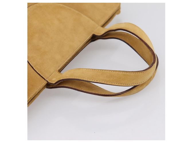 Bulgari Borsa a mano BVLGARI Decollete in camoscio 2way marrone oro autentica hk4023 - vista 7