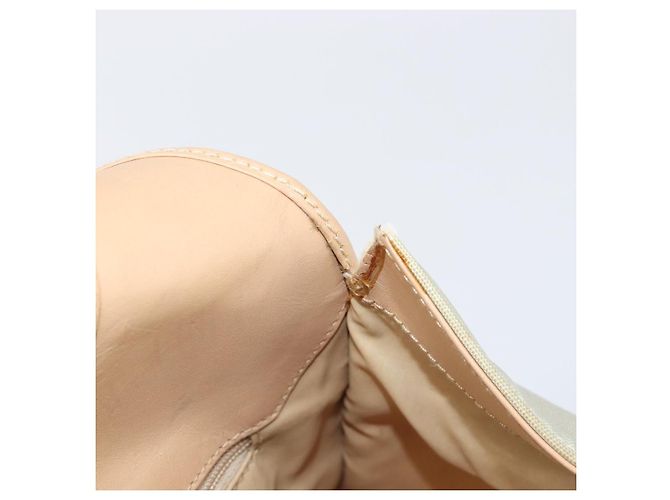 Bolsa de mão GUCCI Jackie Canvas Beige Silver 002 1067 Auth hk4065 Prata Bege - vista 10