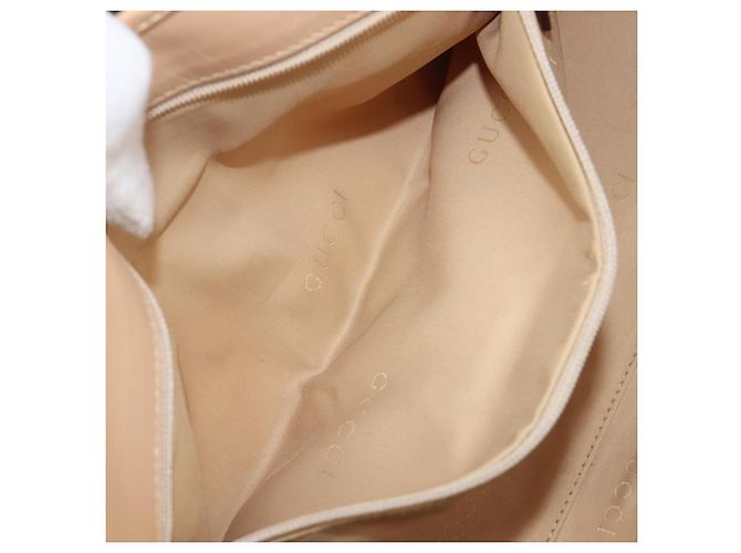 Bolsa de mão GUCCI Jackie Canvas Beige Silver 002 1067 Auth hk4065 Prata Bege - vista 25