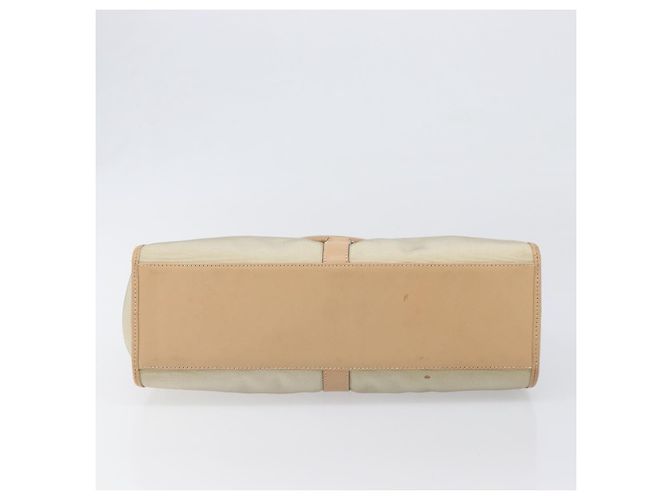 Bolsa de mão GUCCI Jackie Canvas Beige Silver 002 1067 Auth hk4065 Prata Bege - vista 5