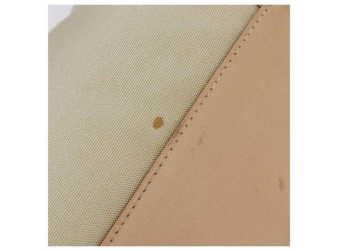 Bolsa de mão GUCCI Jackie Canvas Beige Silver 002 1067 Auth hk4065 Prata Bege - vista 6