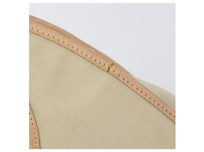 Bolsa de mão GUCCI Jackie Canvas Beige Silver 002 1067 Auth hk4065 Prata Bege - vista 9