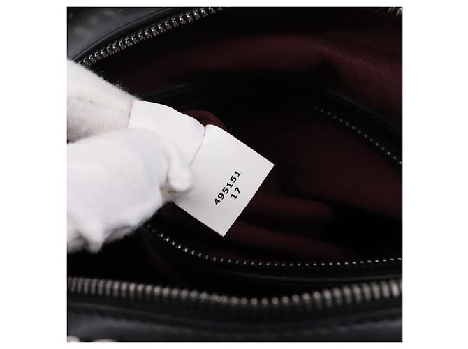 Autre Marque Stella MacCartney Borsa Box Falabella con catena Pelle 2way Nera 455137 Auth 201913V Nero Argento - vista 10