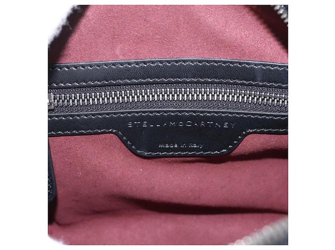 Autre Marque Stella MacCartney Borsa Box Falabella con catena Pelle 2way Nera 455137 Auth 201913V Nero Argento - vista 21