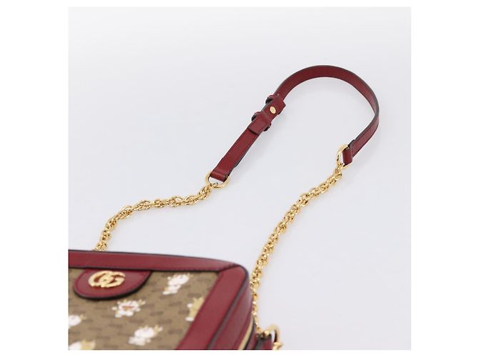 Bolso GUCCI Micro GG Supreme Colaboración Doraemon PVC Beige 655596 Auth 202069M Dorado - vista 15