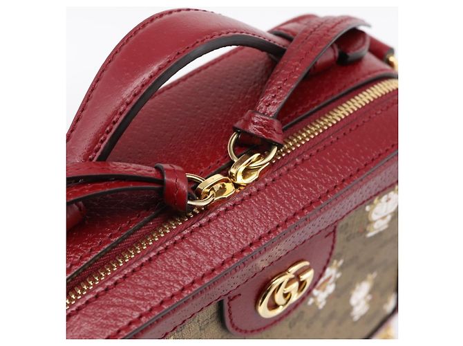 Bolso GUCCI Micro GG Supreme Colaboración Doraemon PVC Beige 655596 Auth 202069M Dorado - vista 20