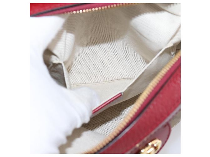 Bolso GUCCI Micro GG Supreme Colaboración Doraemon PVC Beige 655596 Auth 202069M Dorado - vista 24