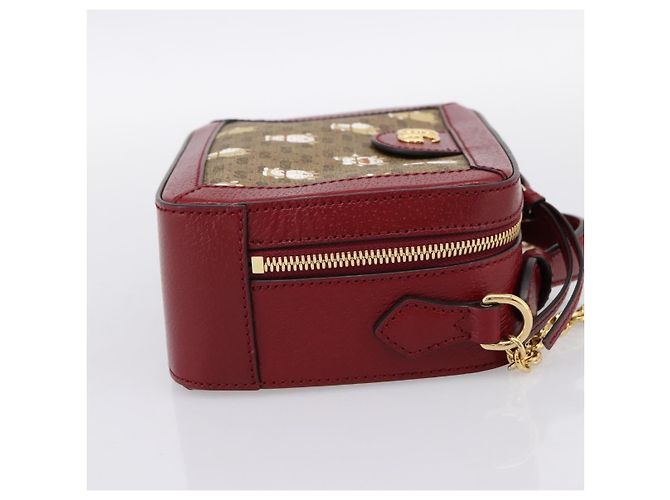 Bolso GUCCI Micro GG Supreme Colaboración Doraemon PVC Beige 655596 Auth 202069M Dorado - vista 4