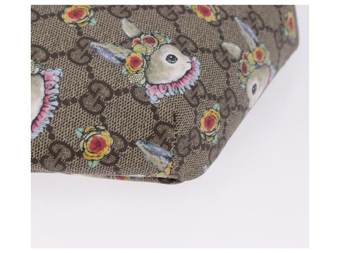 Borsello per bambini GUCCI GG Supreme PVC Rosa Argento 502095 Auth 202183M - vista 16