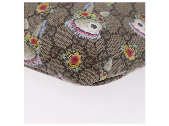 Borsello per bambini GUCCI GG Supreme PVC Rosa Argento 502095 Auth 202183M - vista 17