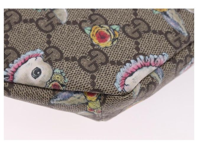 Borsello per bambini GUCCI GG Supreme PVC Rosa Argento 502095 Auth 202183M - vista 18