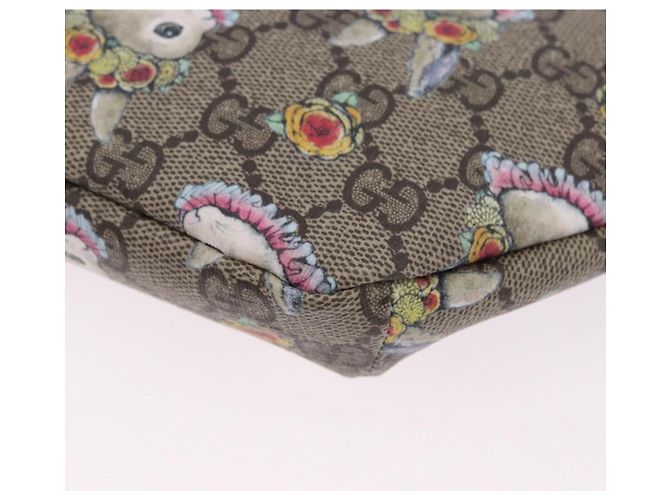 Borsello per bambini GUCCI GG Supreme PVC Rosa Argento 502095 Auth 202183M - vista 19