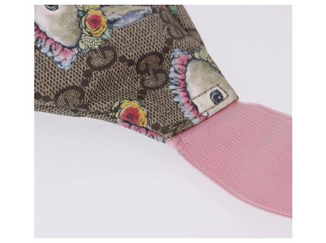 Borsello per bambini GUCCI GG Supreme PVC Rosa Argento 502095 Auth 202183M - vista 4