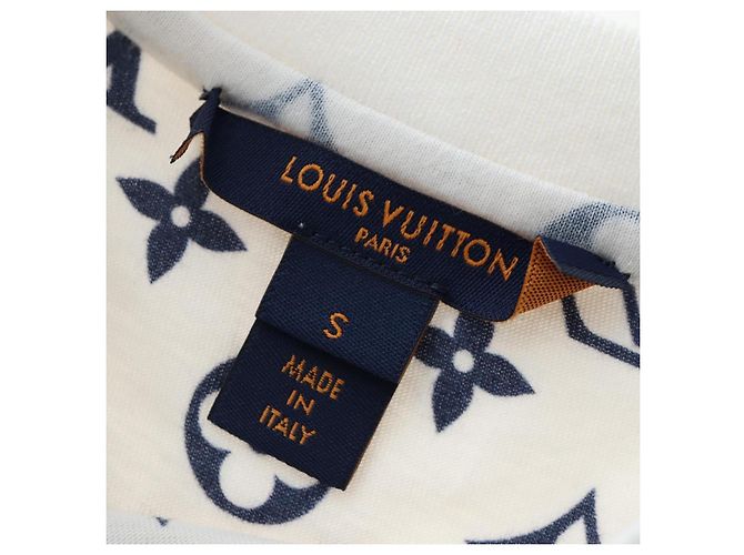 Camiseta estampada LOUIS VUITTON Monogram Escal S Blanca LV Auth 193729M Blanco - vista 11