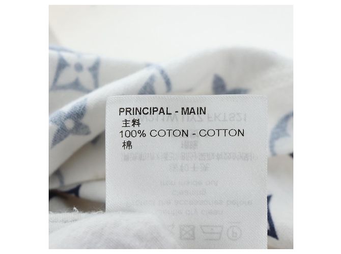 Camiseta estampada LOUIS VUITTON Monogram Escal S Blanca LV Auth 193729M Blanco - vista 14