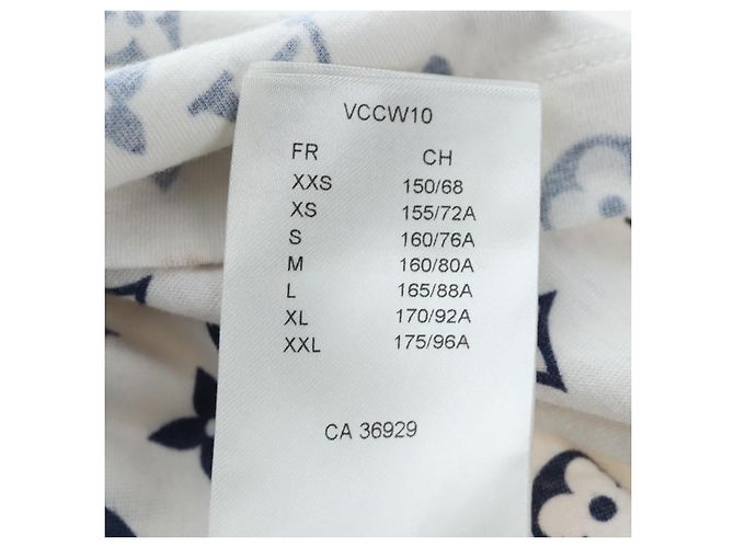 Camiseta estampada LOUIS VUITTON Monogram Escal S Blanca LV Auth 193729M Blanco - vista 15