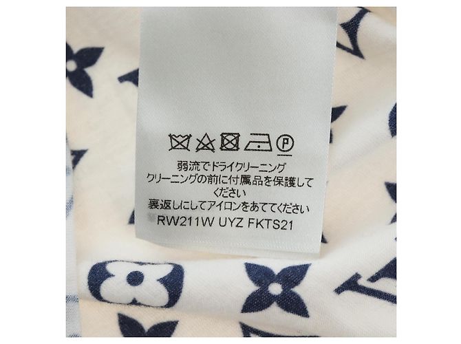 Camiseta estampada LOUIS VUITTON Monogram Escal S Blanca LV Auth 193729M Blanco - vista 16