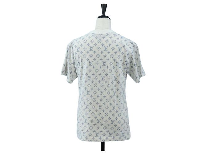 Camiseta estampada LOUIS VUITTON Monogram Escal S Blanca LV Auth 193729M Blanco - vista 2